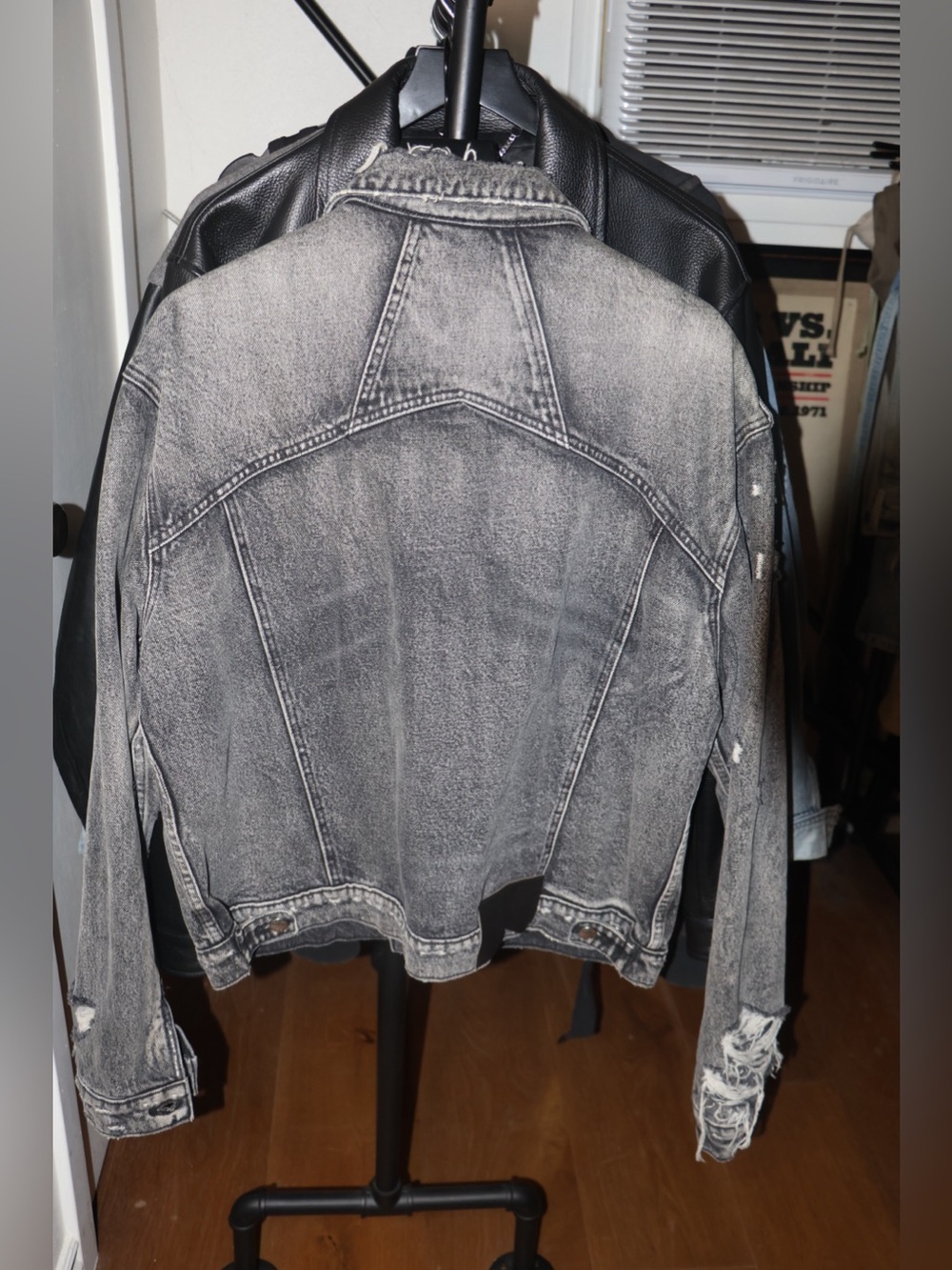 Rhude Drop Neck Denim Trucker Jacket - Picture 6 of 9